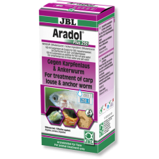 JBL Aradol Plus 250 Лекарство за риби срещу шаран въшки и котва на червеи в аквариумни риби 100 ml.